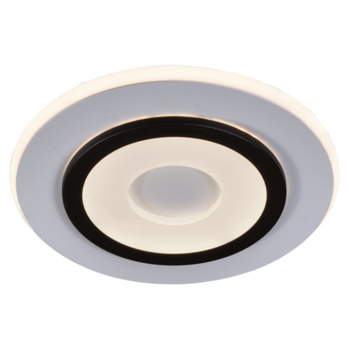 Arandela Sindora 27 watts 3000K Metal Preto Branco Acrílico Silicone 240x240mm DCB03059

