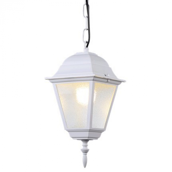Pendente Biancoluce Clássico de Teto Nancy Alumínio Injetado e Vidro Fosco Branco 1L E27 Ø150x300mm AC203T