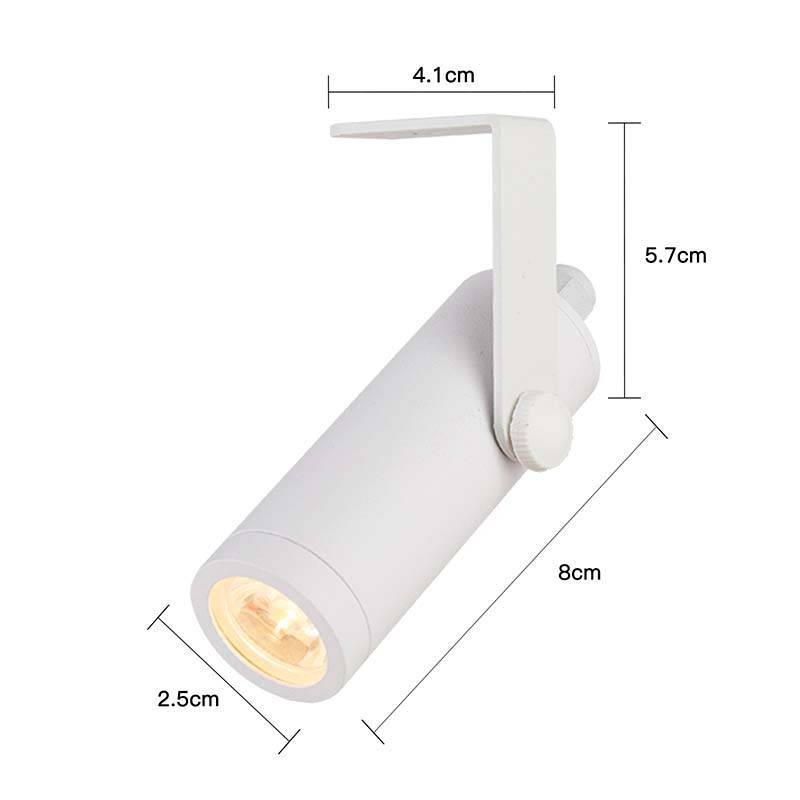 Spot Sobrepor Nordecor Gair 3 watts 3000K 15° Preto IP66 Ø25x80mm 6495