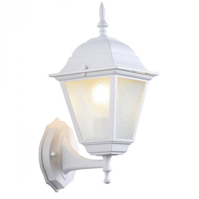 Arandela Biancoluce  Clássica de Parede Nancy Alumínio e Vidro Fosco Branco1L E27 200x150x340mm AC203P