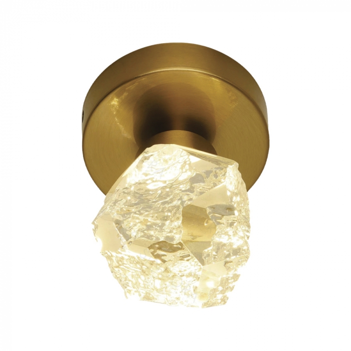 Arandela Sindora Metal Bronze e Cristal 7 watts 3000K 85x170mm DCB02178