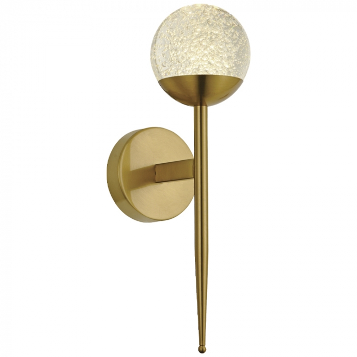 Arandela Sindora Metal Bronze e Cristal 6 watts 150x340mm DCB02183
