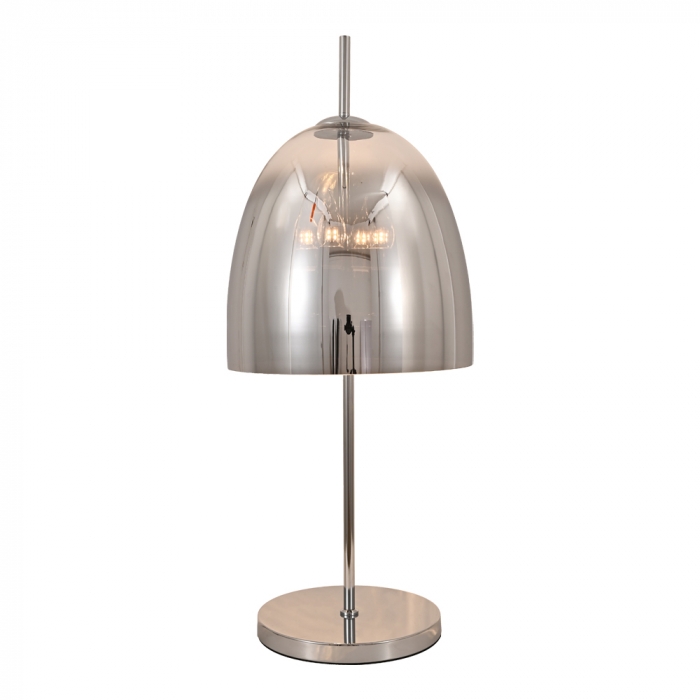 Abajur Sindora 4L E14 Bivolt Metal Cromado e Vidro Cromado 330x800mm DCT04103