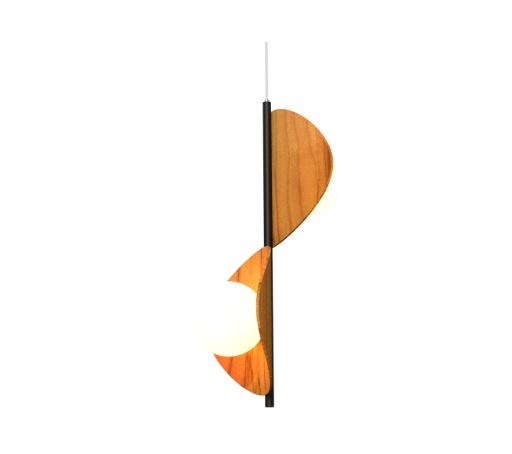 Pendente Fox Lustres Madeira Madame 2L E27 650x300x330mm 1306