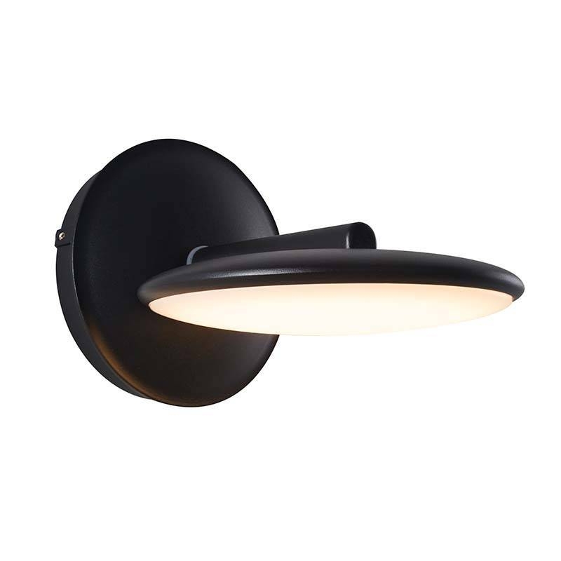 Arandela Nordecor Pyana 10 watts 3000K Preto IP65 Ø160x200mm 2856