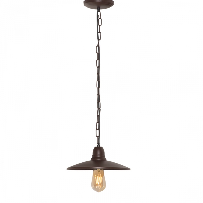Pendente Biancoluce Chapéu Aberto (Sem Grade) Factory
Alumínio Marrom Corten 1L E27 Ø250mm AE35