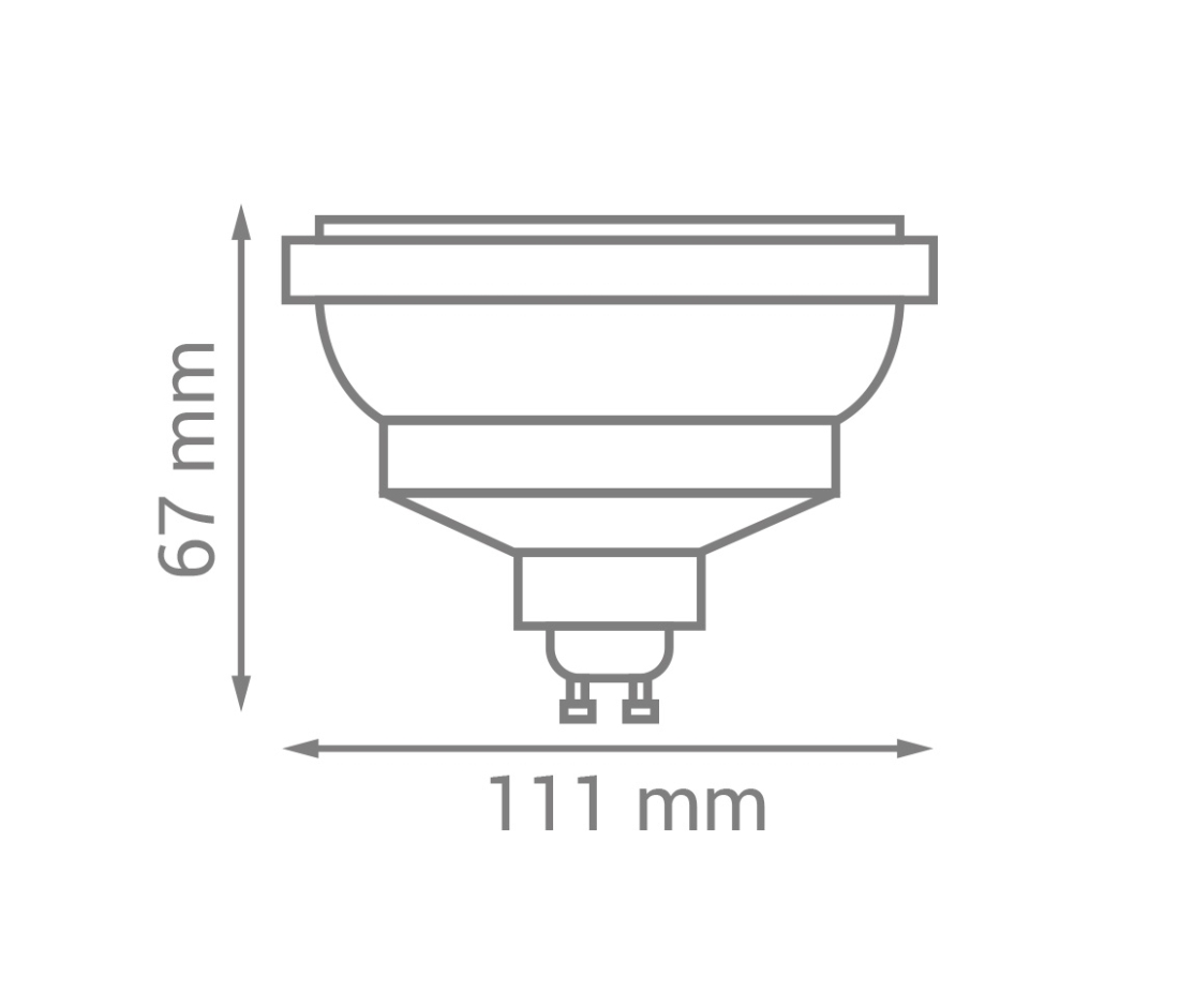 Lâmpada Opus LED AR111 12 watts 2700K 12° IRC95 Bivolt OPS 86251
