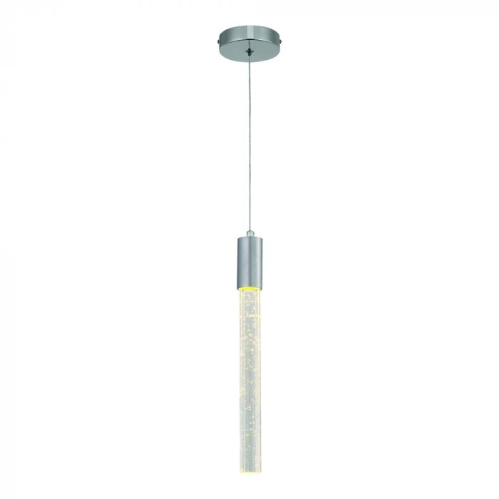 Pendente Sindora Metal Cromado e Cristal 5 watts 35x360mm QD05125