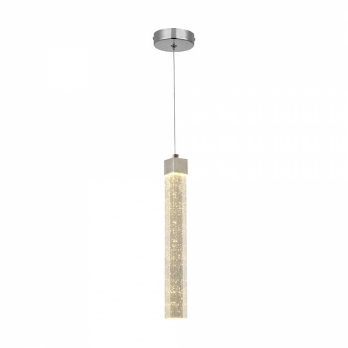 Arandela Sindora Metal Cromado e Cristal 5 watts 35x35x300mm QD05121