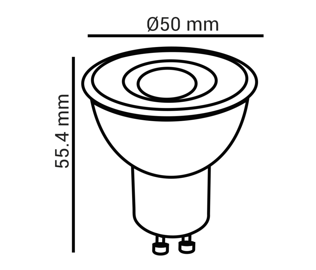Lâmpada Opus LED Dicróica MR16 6 watts 2700K IRC95 10° Bivolt OPS 86008