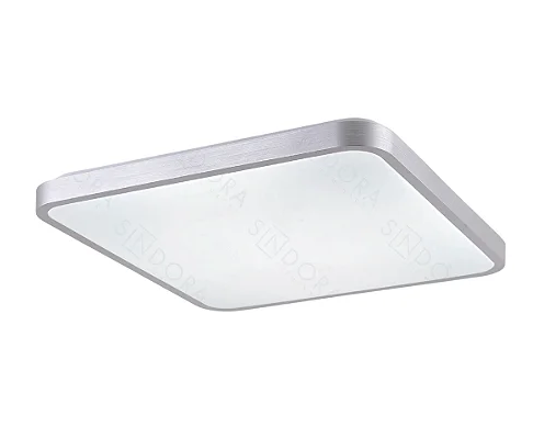 Plafon Sindora 120 watts 3000K 4000K 6000K Metal Prata Acrílico 490x490x50mm DCX02320


