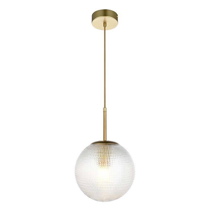 Pendente Nordecor Bodan 1L E27 Ouro Champagne Ø200mm 2912
