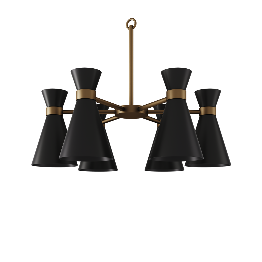 Lustre Foco Metallo Belluno Cúpulas Metal 6L E27 Ø604x445mm LU 427/06