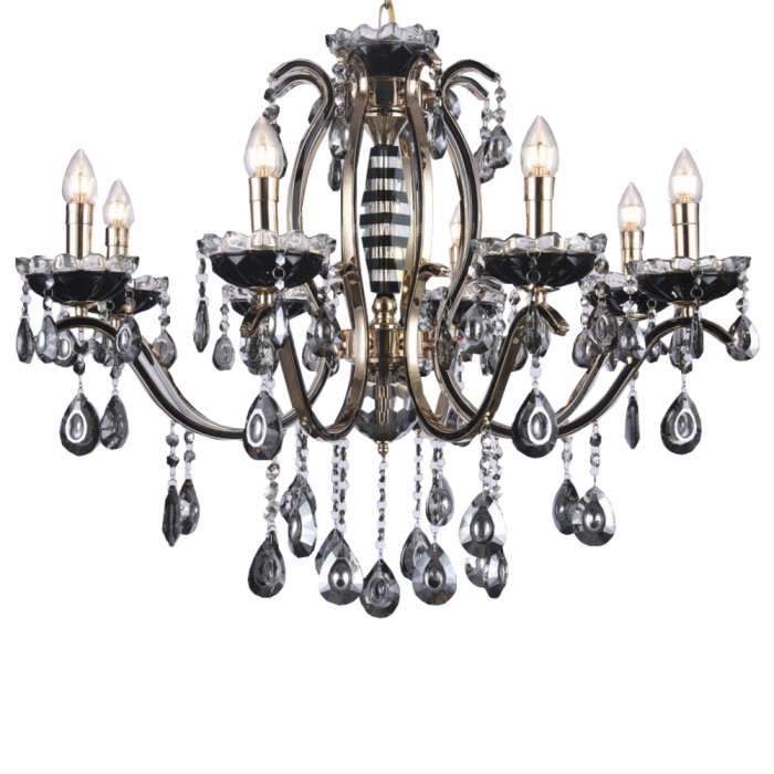 Pendente Sindora Metal e Cristal 5L E14 750x700mm DCD00481-8