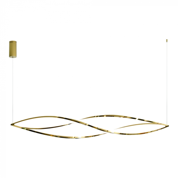 Pendente Sindora 65 watts 3000K Inox Dourado e Silicone 200x1570mm DCD06222