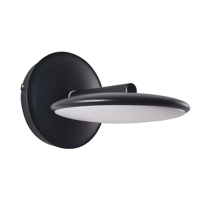 Arandela Nordecor Pyana 10 watts 3000K Preto IP65 Ø160x200mm 2856