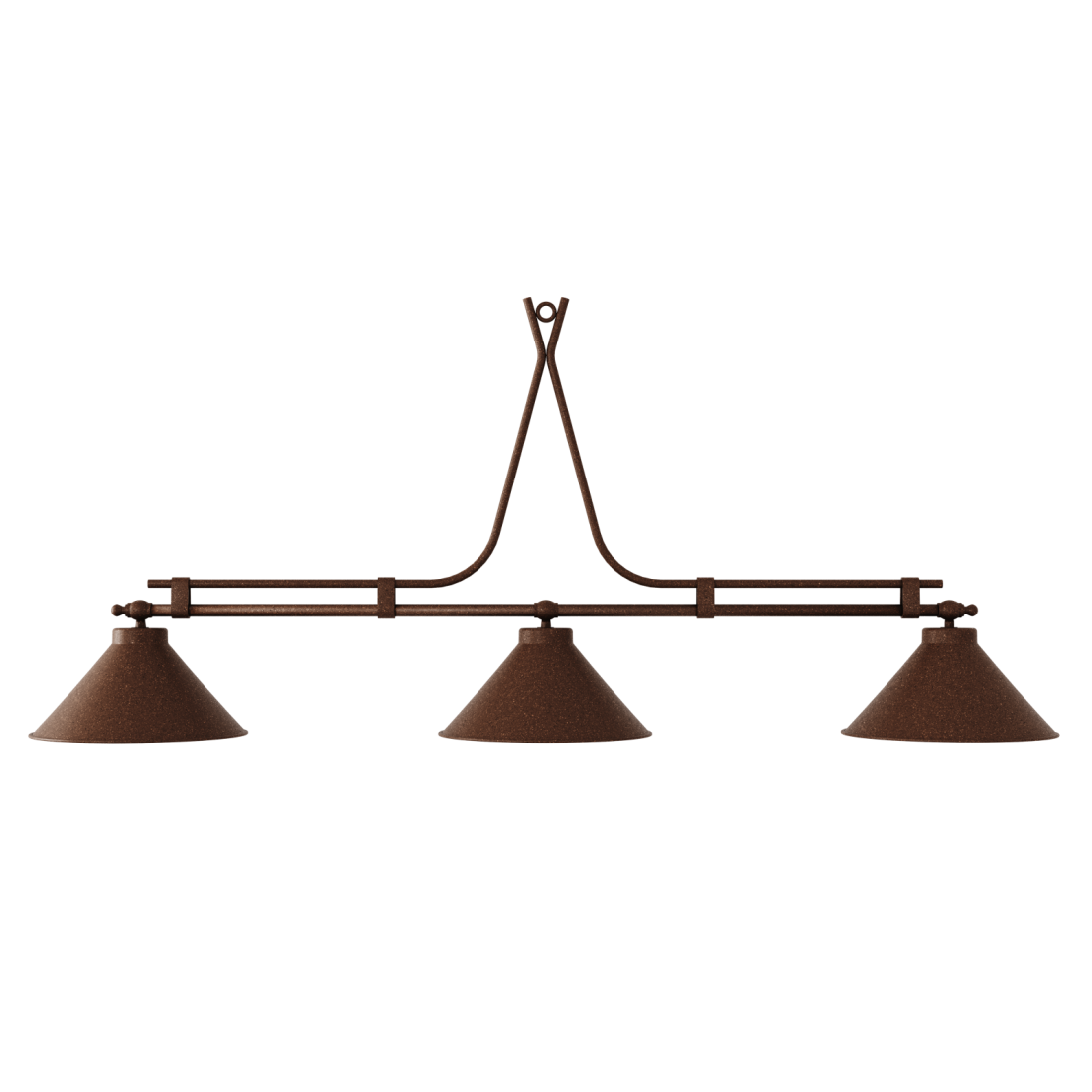 Pendente Foco Metallo Atlântico Cúpula Metal Ø310mm 3L E27 1500mm PE 602/31
