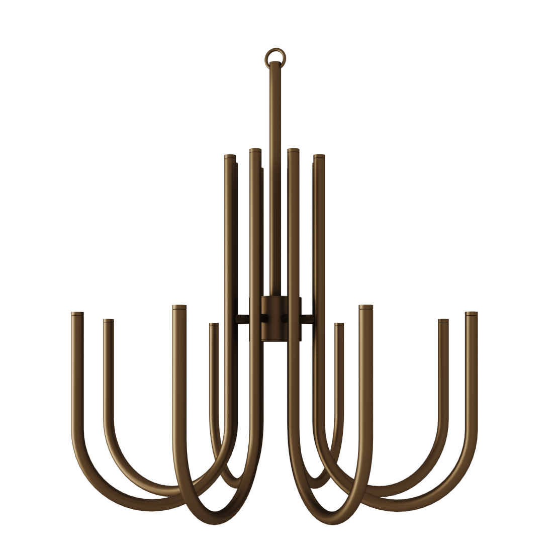 Lustre Foco Metallo Bra 16L G9 Ø775x820mm LU 429