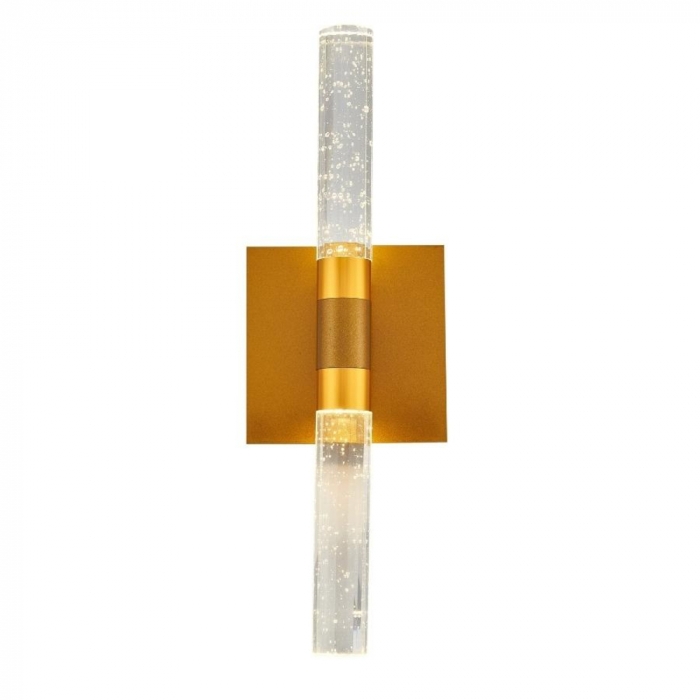 Arandela Sindora Metal Dourado e Cristal 6 watts 120x330mm DCB02110