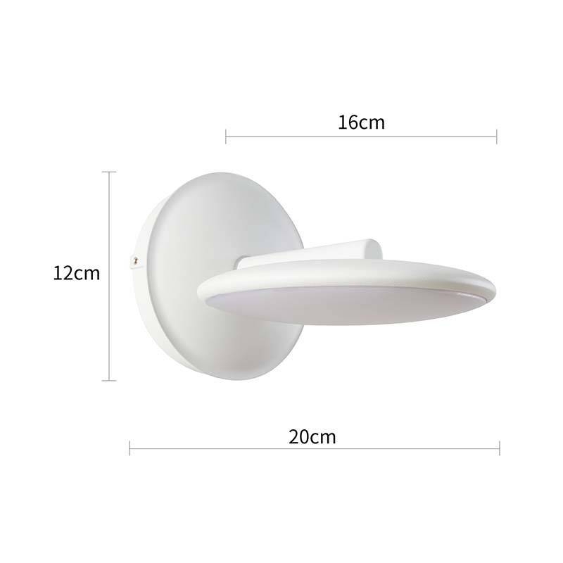 Arandela Nordecor Pyana 10 watts 3000K Branco IP65 Ø160x200mm 2855
