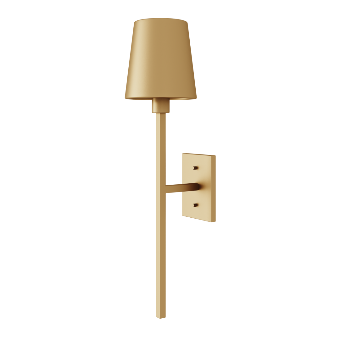 Arandela Foco Metallo Tocheiro Cúpula Metal 1L E27 610x150x180mm AR 105/QM