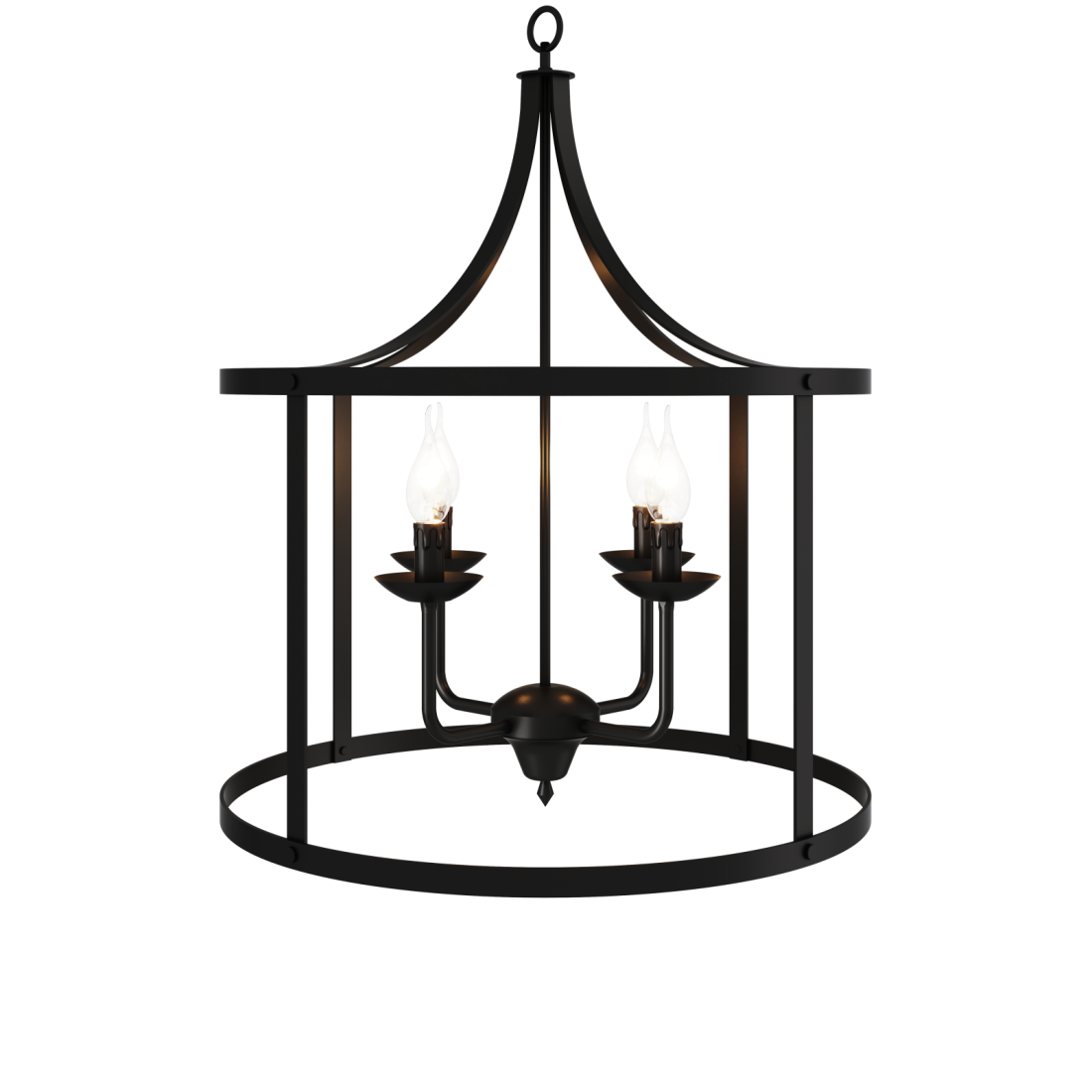 Pendente Foco Metallo Gabbia Metal 4L E14 Ø580mm PE 510