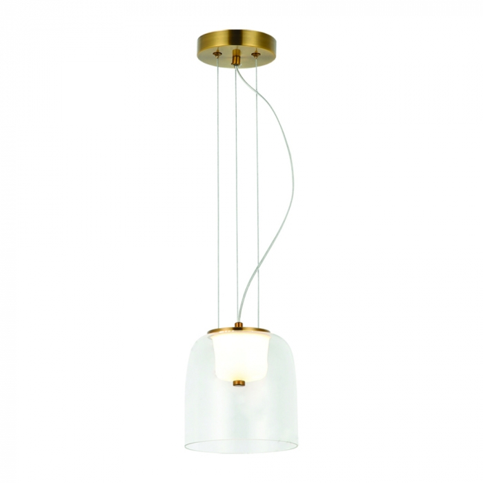 Pendente Sindora 7 watts 3000K Metal Bronze e Vidro Transparente 160x170mm DCD04067
