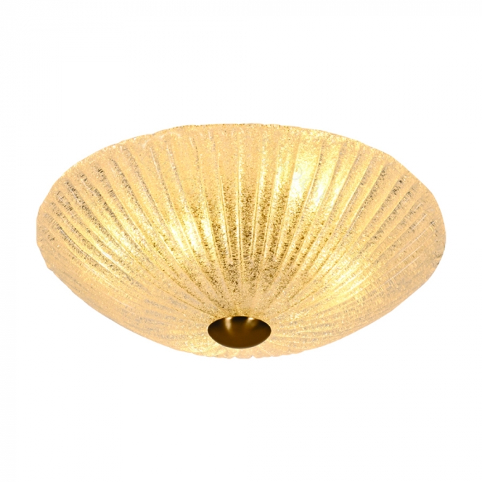 Plafon Sindora 8L G9 Metal Bronze e Vidro com Mini Cristal 500mm DCX04066