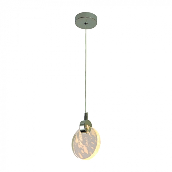 Pendente Sindora Metal Cromado e Cristal Nuvem 5 watts 3000K 130mm DCD02190