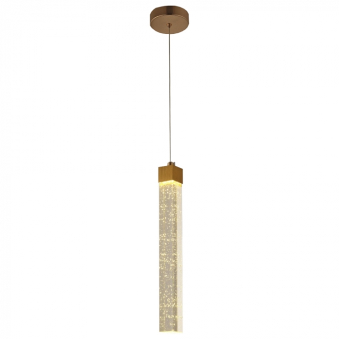Arandela Sindora Metal Dourado e Cristal 5 watts 35x35x300mm QD05120
