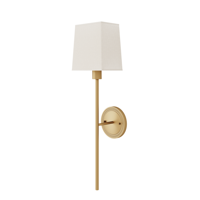 Arandela Foco Metallo Gênova Cúpula Tecido 1L E27 640x170x180mm AR 121