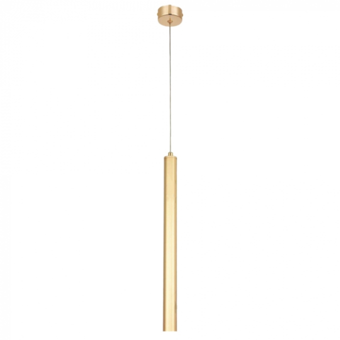 Pendente Sindora 5 watts 3000K Metal Dourado e Acrílico Ø32x400mm QD05153