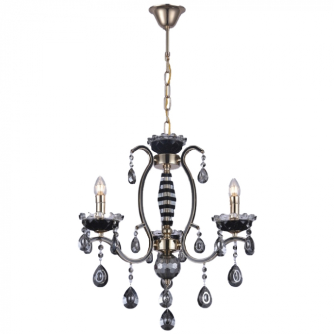 Pendente Sindora Metal e Cristal 3L E14 500x600mm DCD00481-3