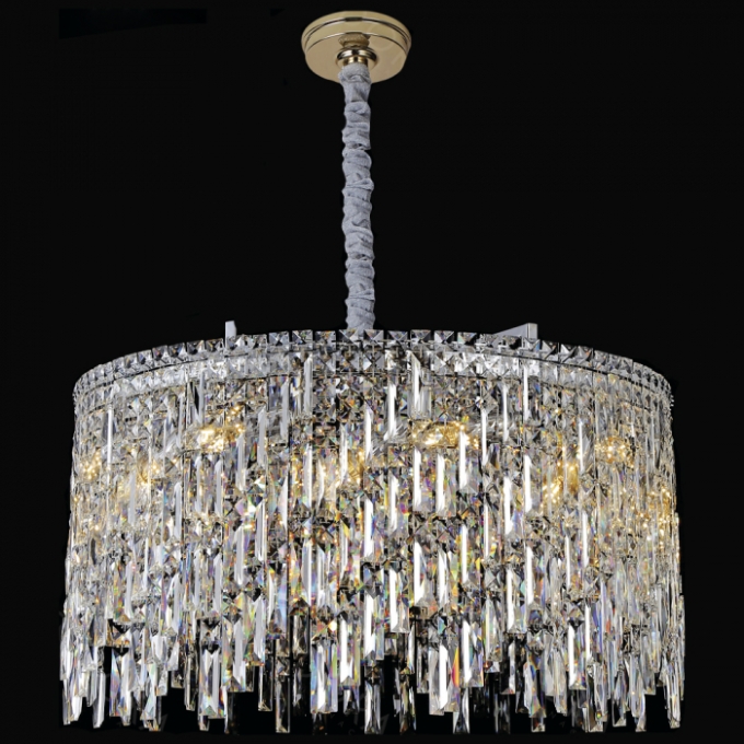 Pendente Sindora Metal Cromado Cristal Transparente 20L E14 780x450mm DCD00295