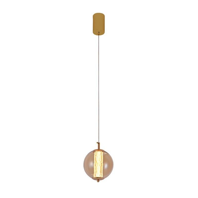 Pendente Nordecor Janni 10 watts 3000K Dourado Fosco Ø150mm 2885