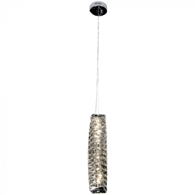 Pendente Sindora 20 watts 3000K Inox Cromado e Cristal 460x120mm DCD02819