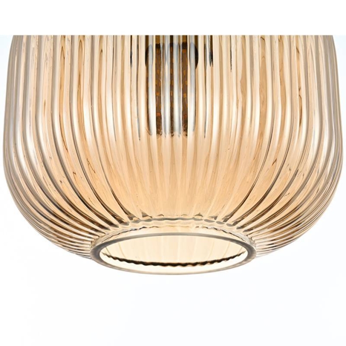 Pendente Nordecor Canne Oni 1L E27 Ouro Champagne 160x200mm 2915