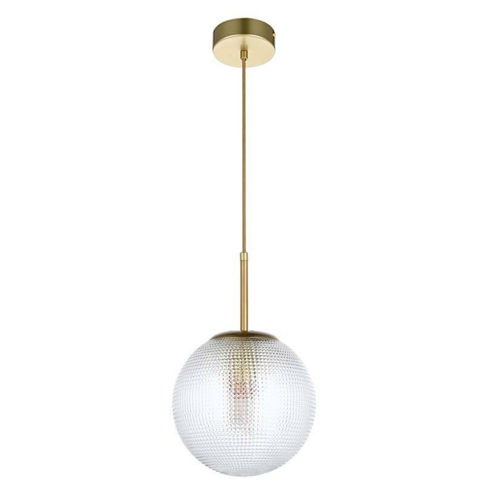 Pendente Nordecor Bodan 1L E27 Ouro Champagne Ø200mm 2912