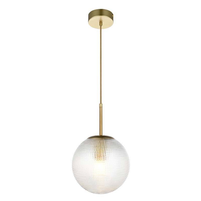 Pendente Nordecor Bodan 1L E27 Ouro Champagne Ø200mm 2912