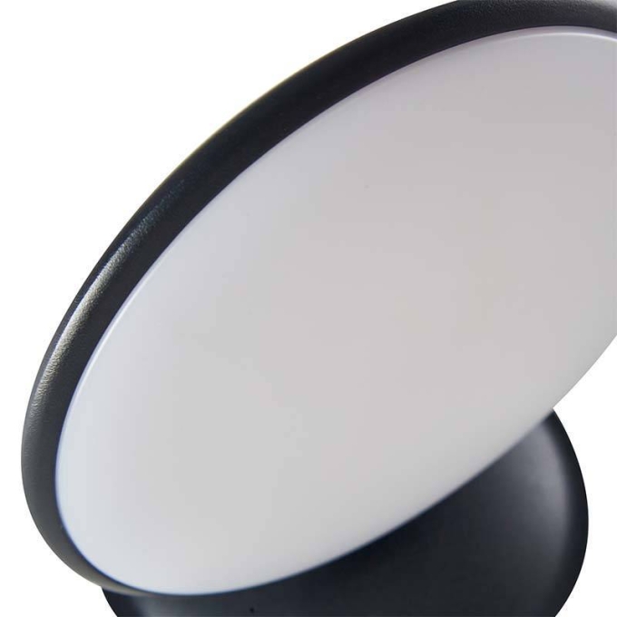 Arandela Nordecor Pyana 10 watts 3000K Preto IP65 Ø160x200mm 2856