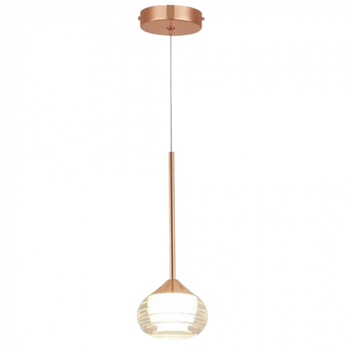 Pendente Sindora Metal Rose e Cristal 5 watts 87x240mm DCD02135