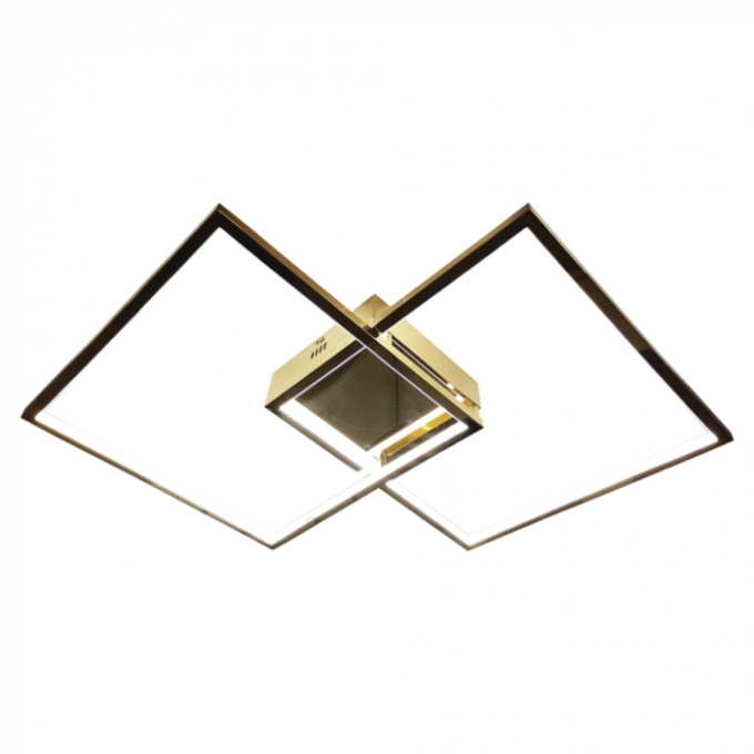 Plafon Sindora 39 watts 3000K Inox Champagne e Silicone Led Interno 600x600mm DCX01291