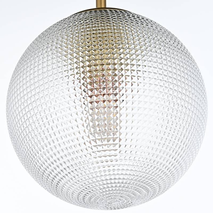 Pendente Nordecor Bodan 1L E27 Ouro Champagne Ø200mm 2912