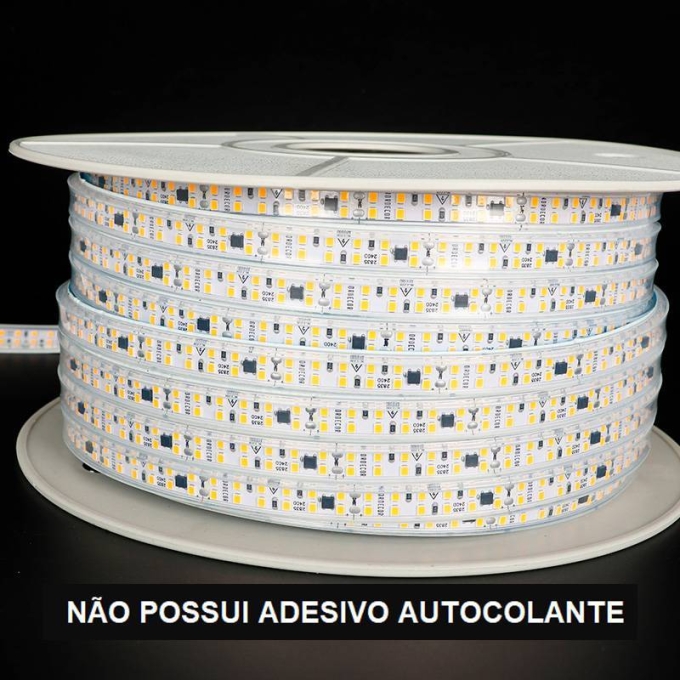 Fita de LED Siliconada Nordecor 16w/mt 240 leds IP65 11mm 220V 4000K (Rolo 50 metros) 7262