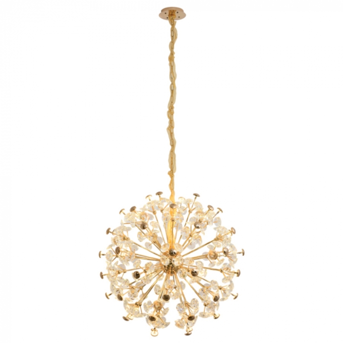 Pendente Sindora 56L G4 Metal Dourado Cristal Ø920mm DCD06216