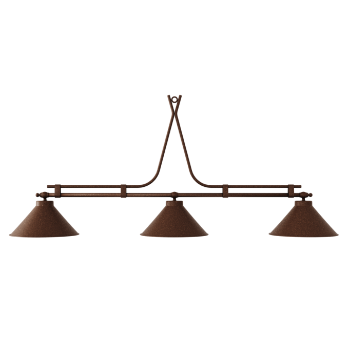 Pendente Foco Metallo Atlântico Cúpula Metal Ø310mm 3L E27 1500mm PE 602/31