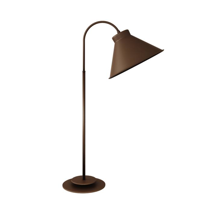 Abajur Foco Metallo Campo Articulada Cúpula Metal 1L E27 260x440x720mm AB 201