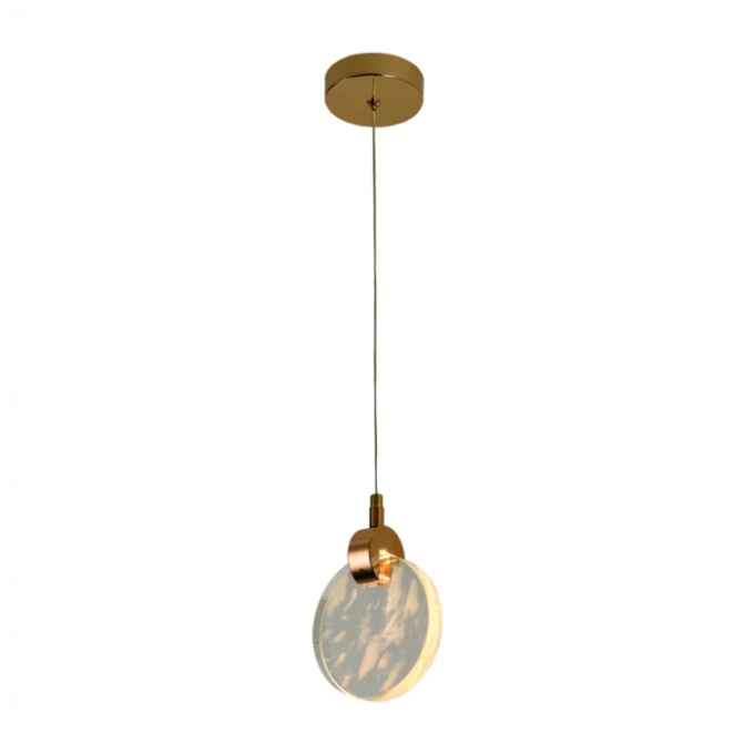 Pendente Sindora Metal Dourado e Cristal Nuvem 5 watts 3000K 130mm DCD02189