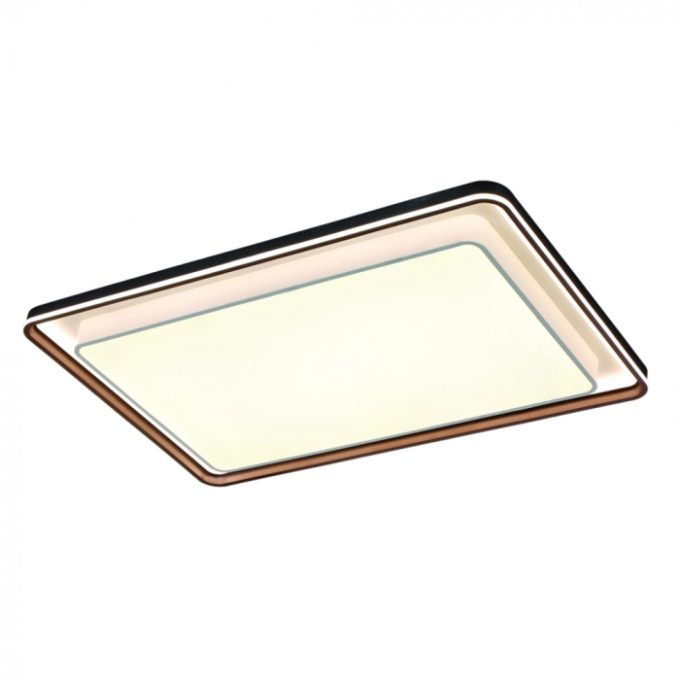 Plafon Sindora 190 watts 3000K 4000K 6000K Metal Cinza e Marrom 1080x700x90mm DCX03263

