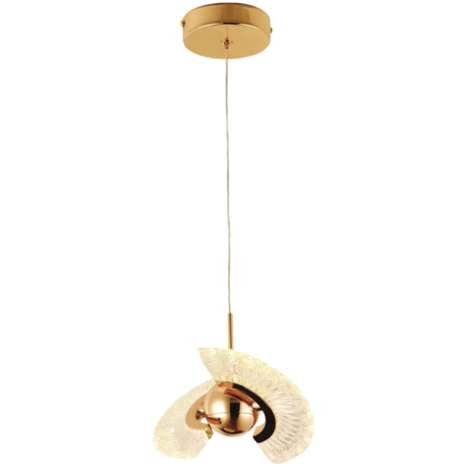 Pendente Sindora Metal Dourado e Acrílico 4 watts 180x100mm QD05191